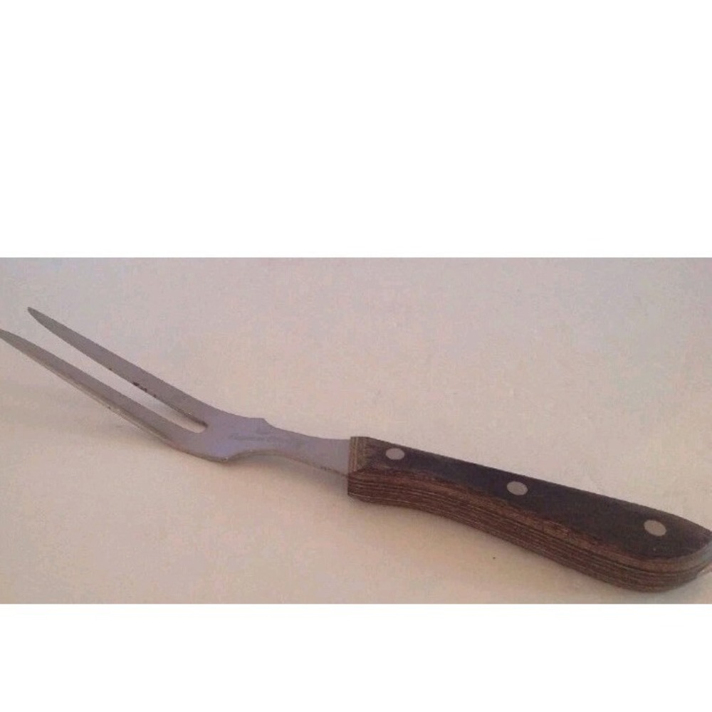 Emperor Steel Household Carving Meat Fork Stainless Steel Wood Handle Japan